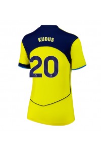 Tottenham Hotspur Mohammed Kudus #20 Jalkapallovaatteet Naisten Kolmaspaita 2025-26 Lyhythihainen